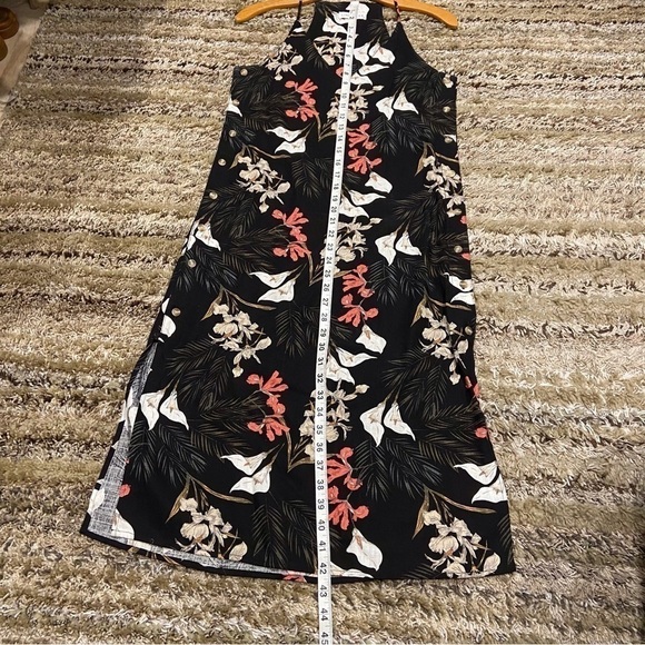 Linen Lux Small Midi Dress Hawaiian floral print - Picture 8 of 8